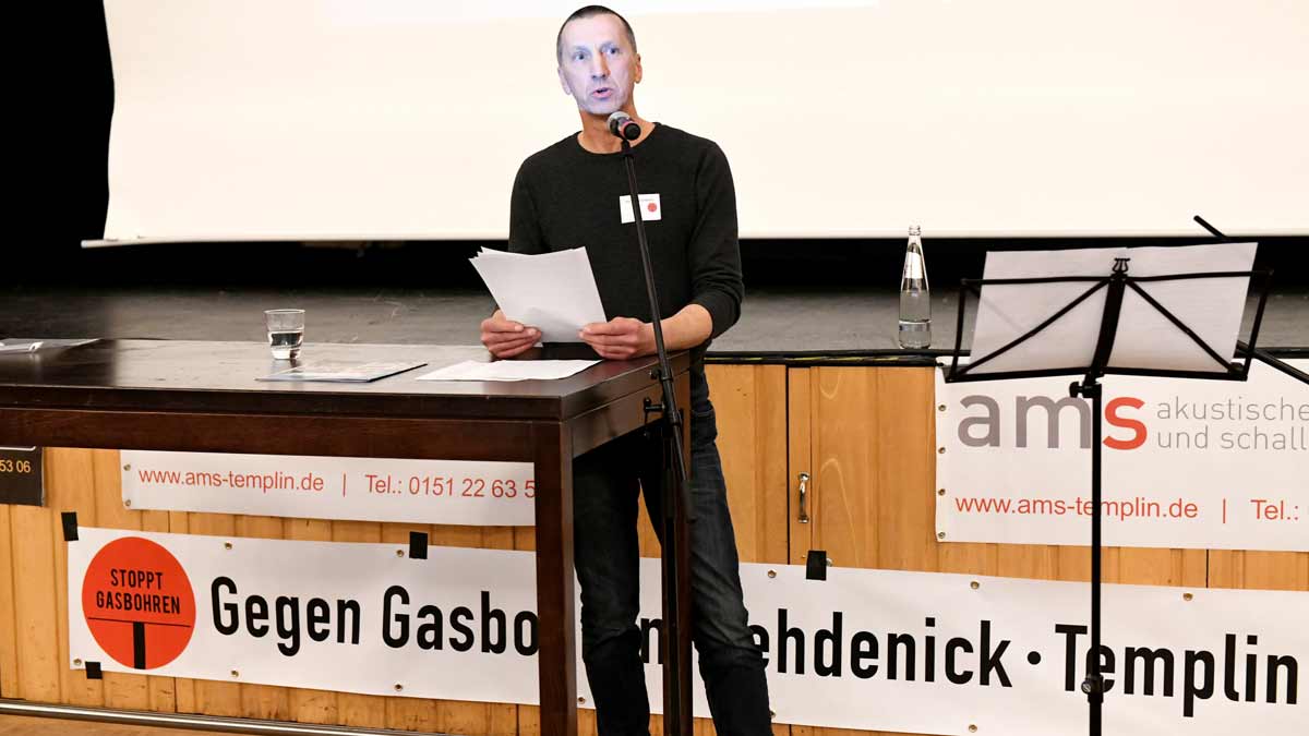 Ein Jahr Widerstand gegen Gasbohren - Templin 27. Februar 2020